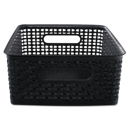Advantus Weave Bins, Black Plastic, 2 Bins, PK2 AVT-40327
